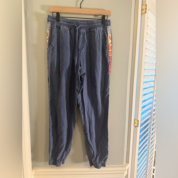Knox Rose Navy Joggers with Colorful Side Panels XS - Picture 1 of 8